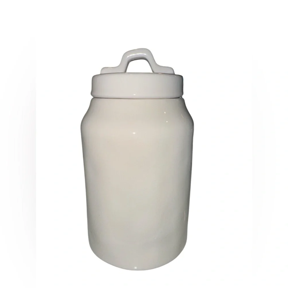 Rae Dunn Artisan CoCeramic ROLL Canister with lid